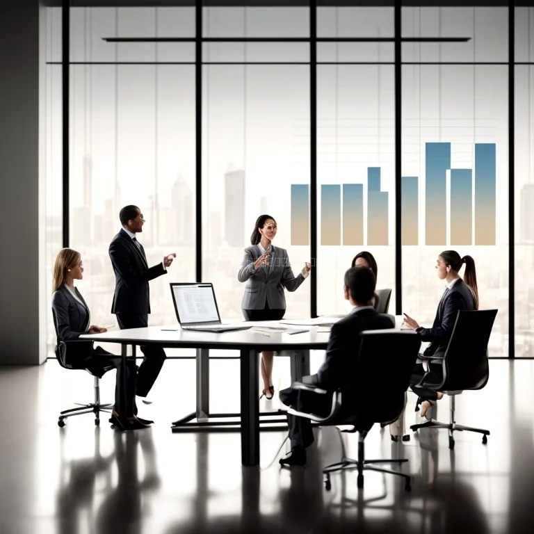 研修を受ける企業リーダーのイメージ